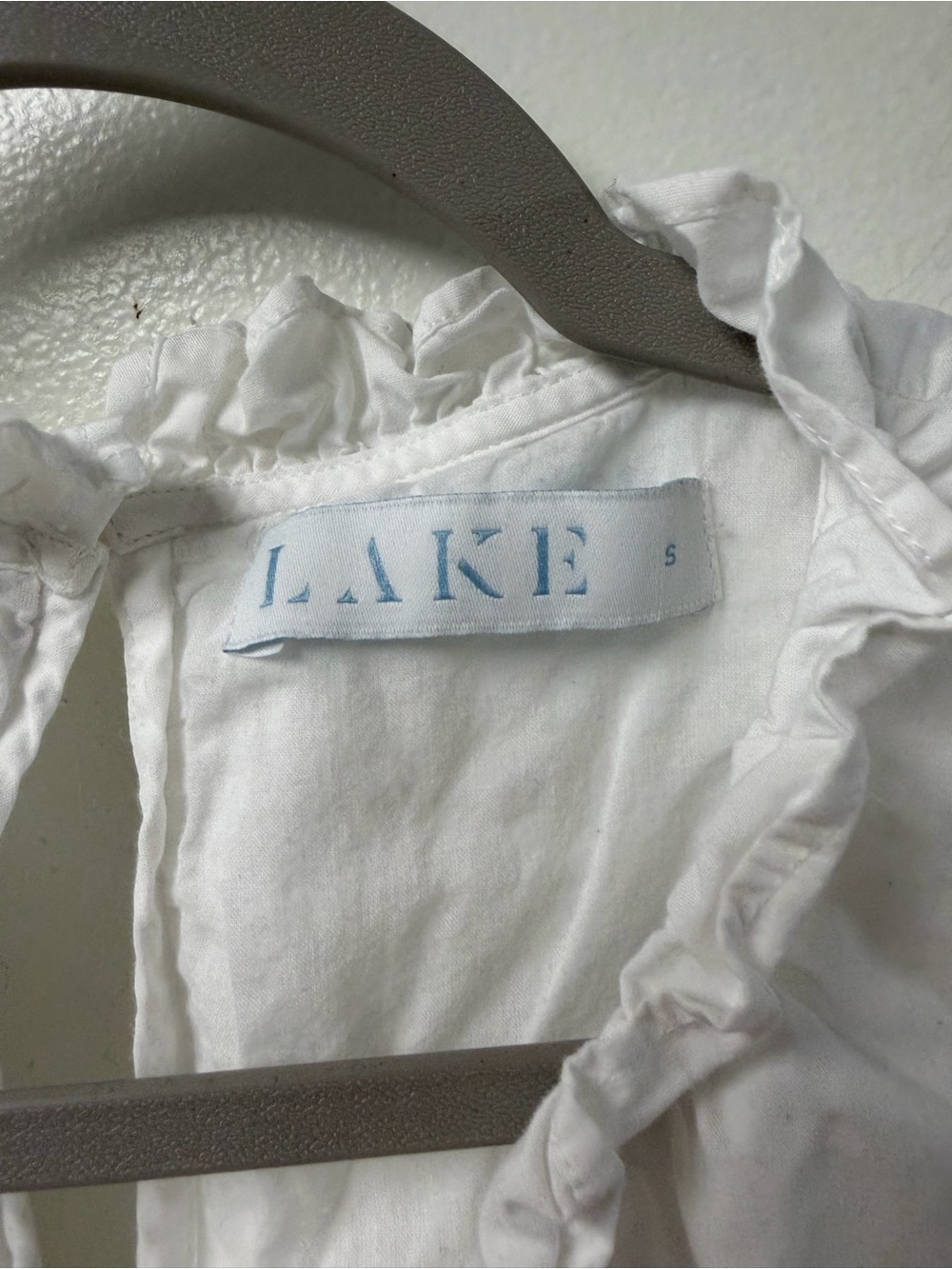 Lake Poplin Ruffle Tiered Midi Dress White Size Small - Picture 5 of 8